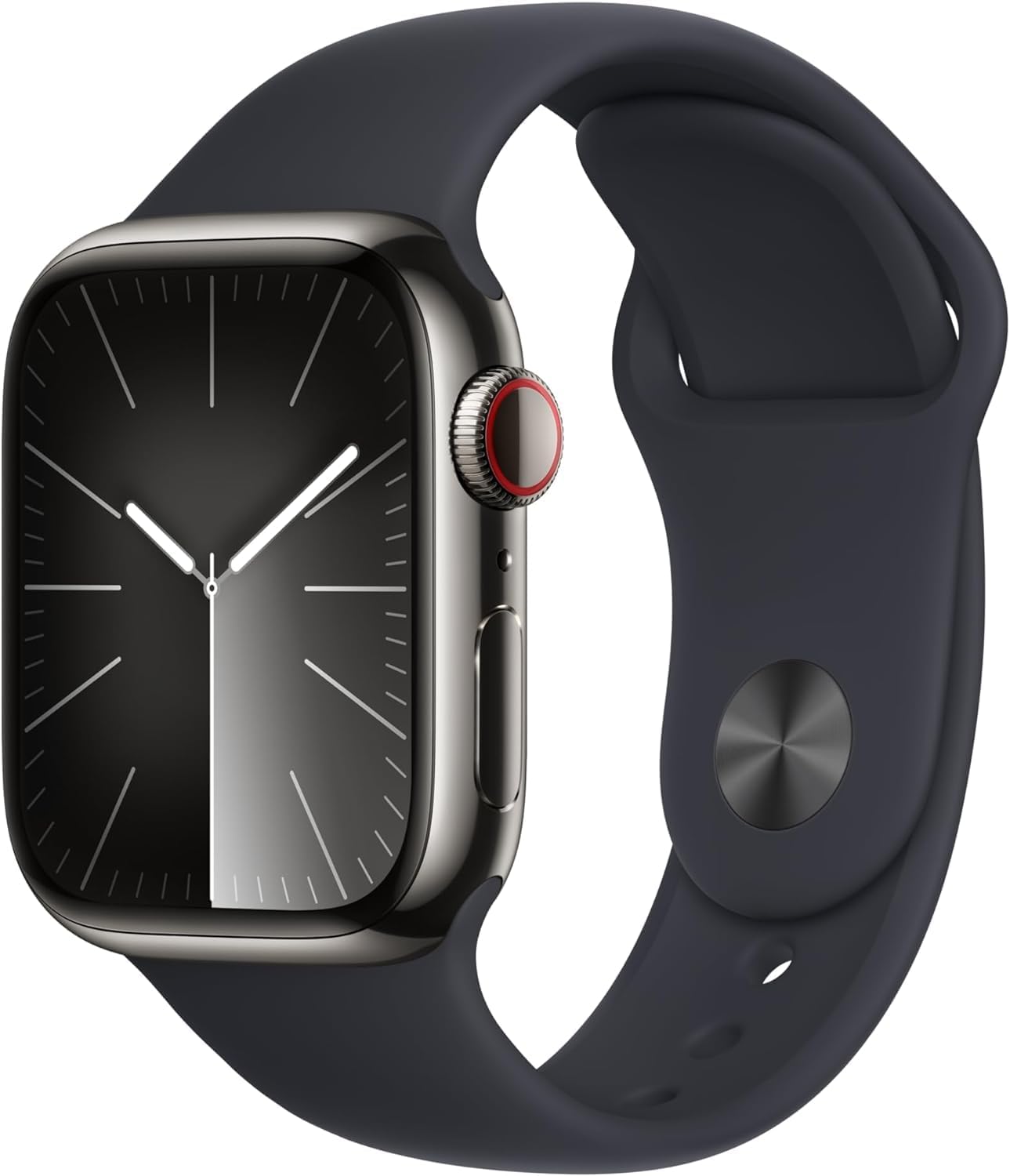 Apple Watch Series 9, GPS + Callular With Stainless Steel || ساعة أبل من السلسلة 9، مزودة بنظام تحديد المواقع العالمي (GPS)
