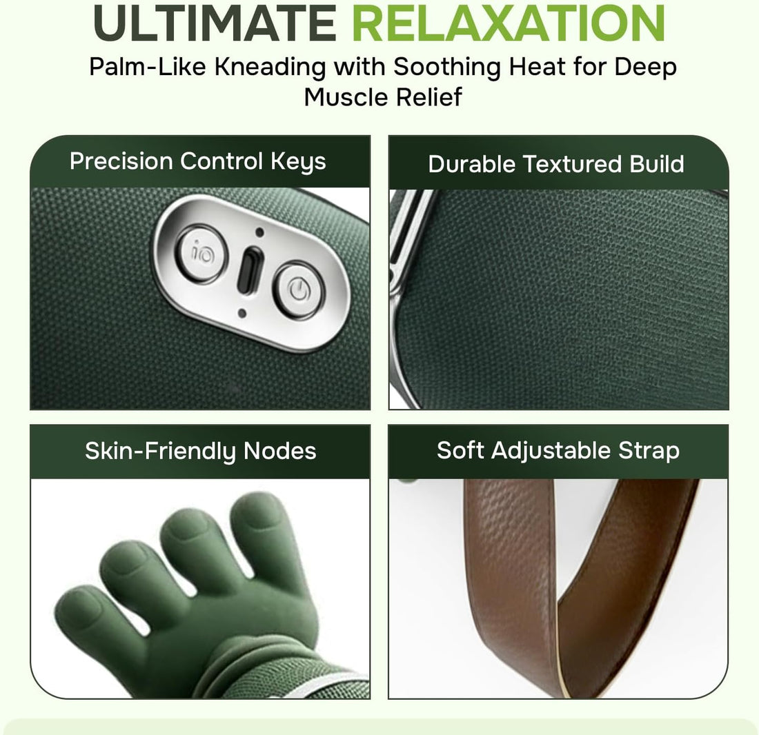 6D Hand Simulated Neck Massager Deep Tissue Relief